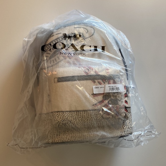 Coach Disney Mickey Mouse X Keith Haring West Backpack UFO Space Bag Large - Picture 6 of 10